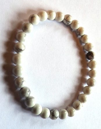 Bracelet boules en howlite