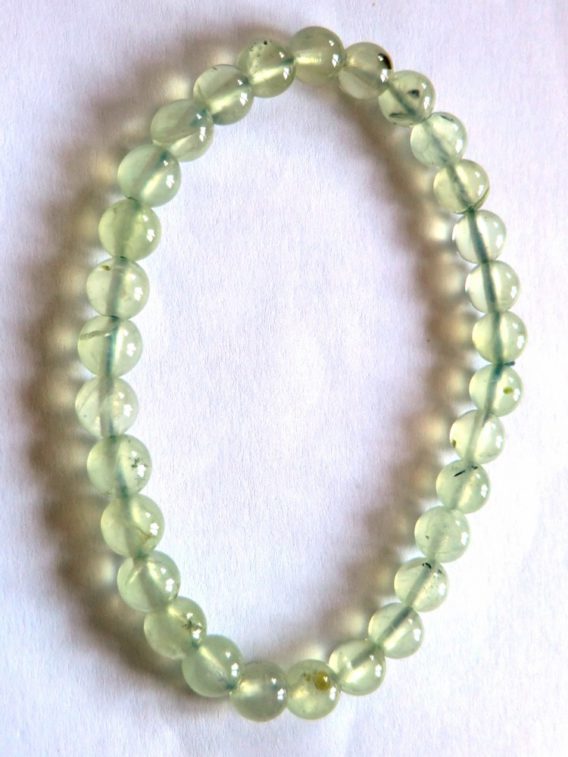 Bracelet boules en prehnite