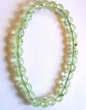 Bracelet boules en prehnite