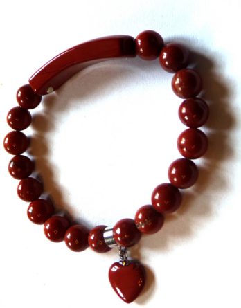Bracelet jaspe rouge