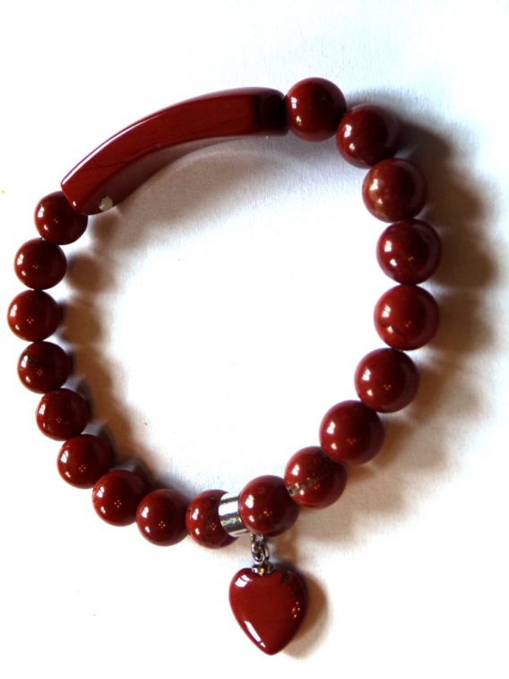 Bracelet jaspe rouge