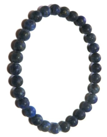 Bracelet boules lapis Lazuli brut