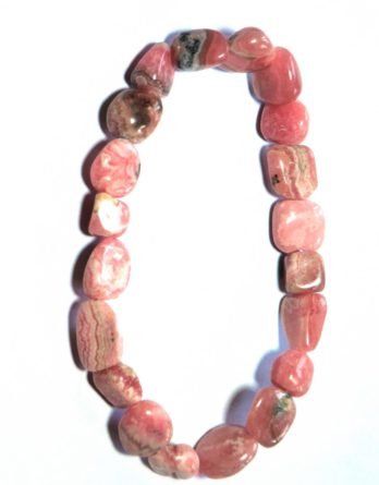 Bracelet pierres polies Rhodocrosite