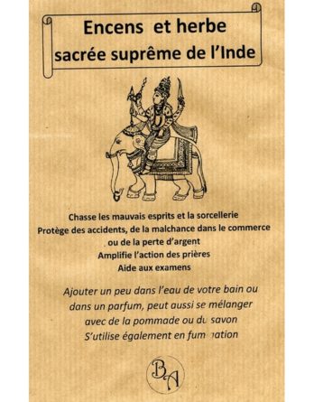 Encens  et herbe    sacrée suprême de l’Inde