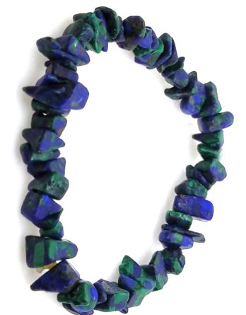 Bracelet baroque malachite azurite