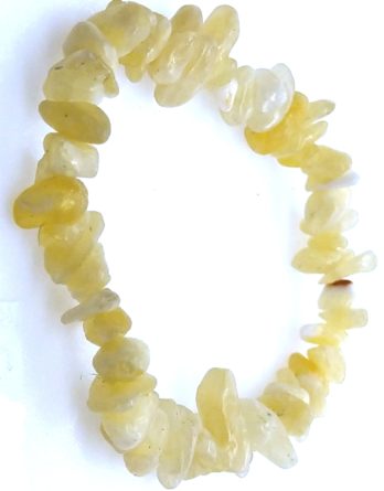 Bracelet baroque jade jaune