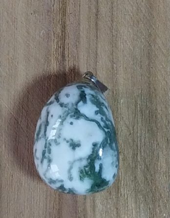 Pendentif agate mousse