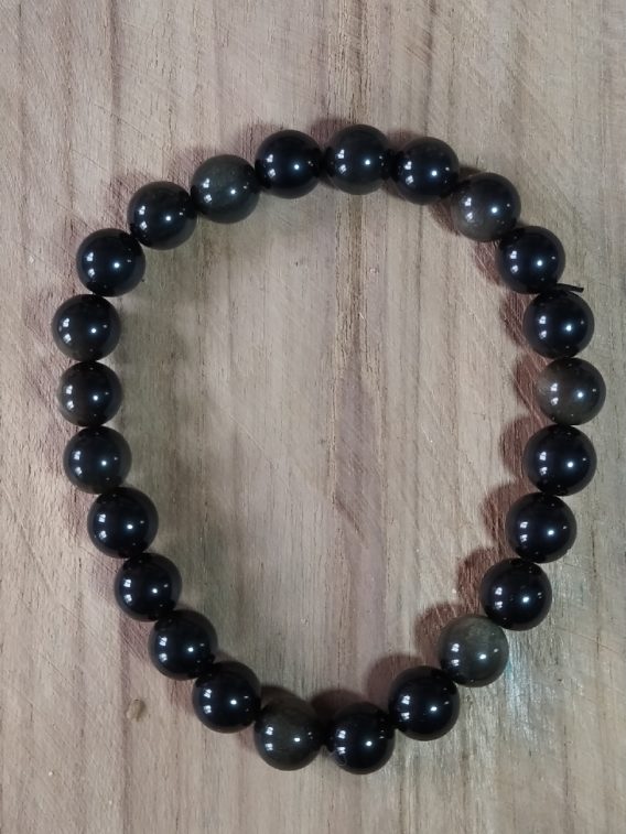 Obsidienne bracelet boule