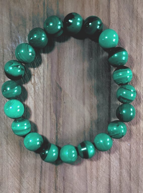 malachite bracelet boules