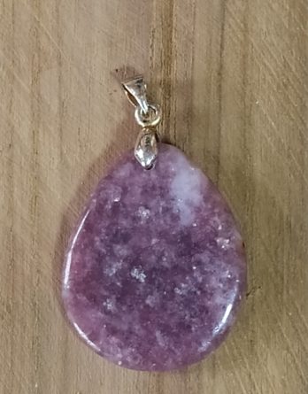 Pendentif lépidolite