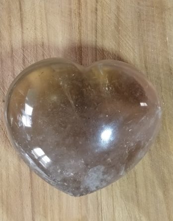 Cœur de quartz fumé grande taille