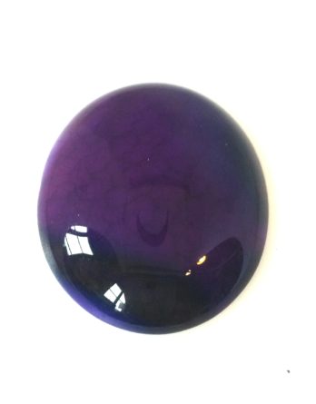 Cabochon agate teintée violet